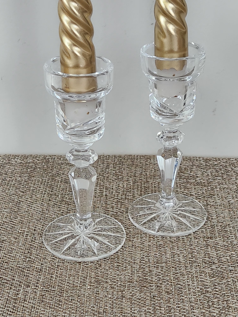Marquis by Waterford "Calais" Crystal Candlestick Holders